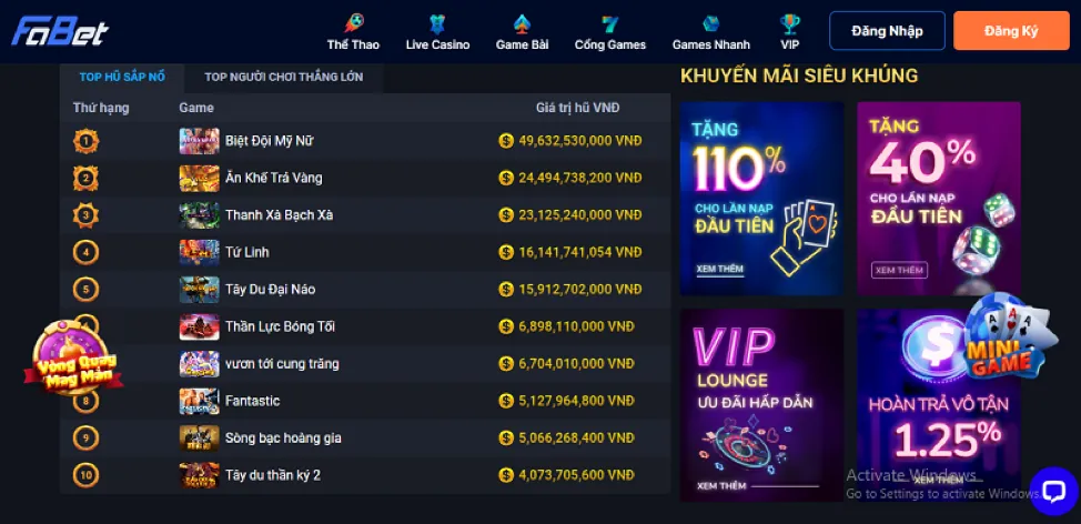 Chương trình hoàn trả Kingfun